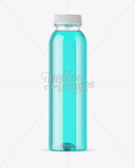 Clear PET Bottle With Soft Drink Mockup