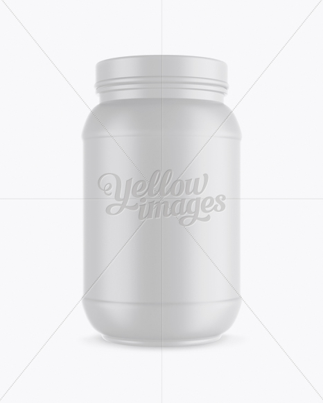 32oz Matte Protein Jar Mockup