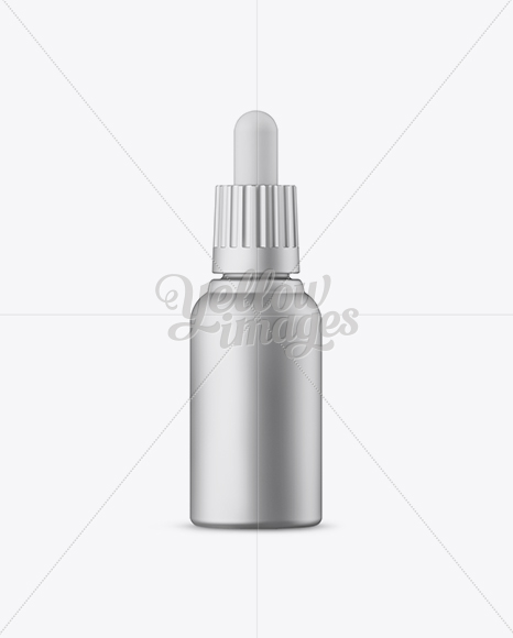 Metallic Dropper Bottle Mockup