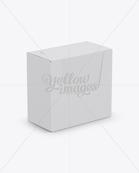 Closed 36x Sachets Box Mockup - Halfside View