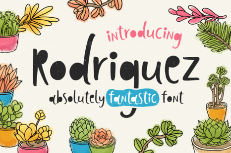 Rodriguez Font - Handwritten script font