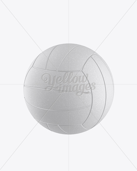 Water Polo Ball Mockup - Halfside View