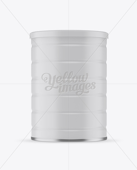 Matte Tin Can Mockup