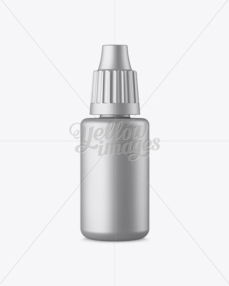 Metallic Plastic Dropper Bottle Mockup