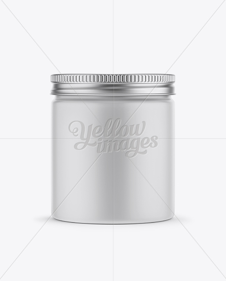 Matte Cosmetic Jar Mockup