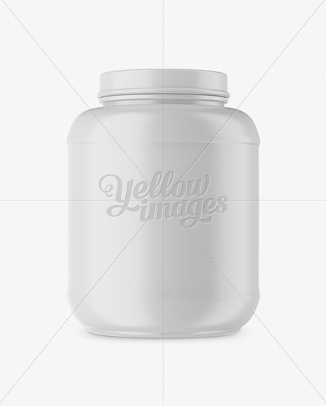 Matte Protein Jar Mockup