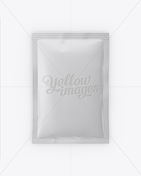 Matte Sachet Mockup - Front View