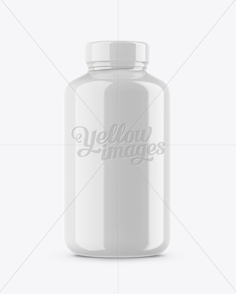 Glossy Protein Jar Mockup