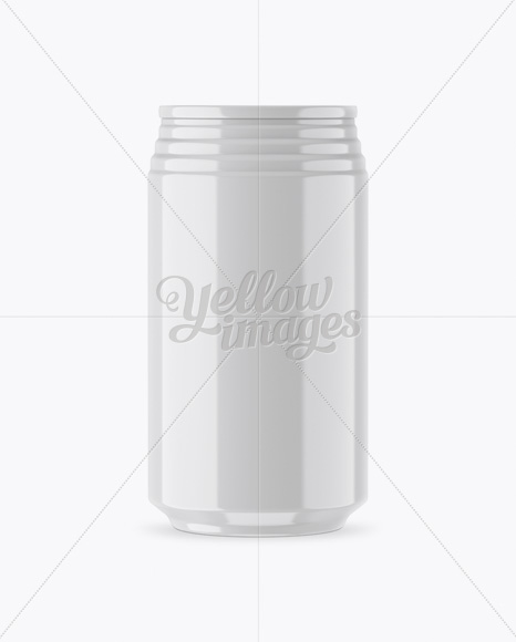 330ml Aluminium Can with Glossy Finish Mockup - Free Download Images