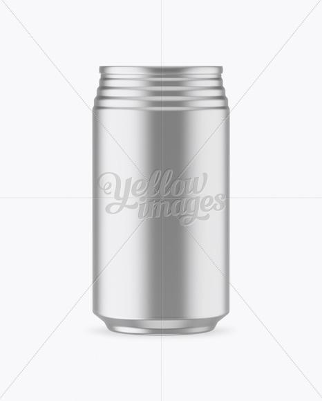 330ml Metallic Aluminium Can Mockup 330ml Metallic Aluminium Can Mockup