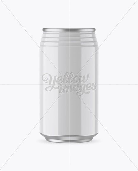 330ml Glossy Aluminium Can Mockup 330ml Glossy Aluminium Can Mockup