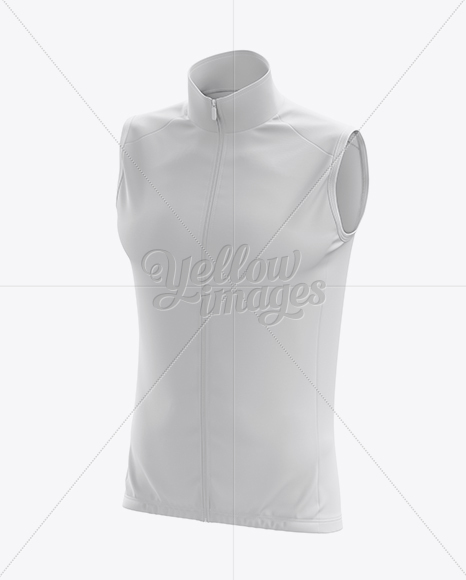 Men’s Cycling Vest mockup (Half Side View)