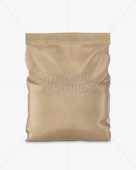 Kraft Bag Mockup - Front View