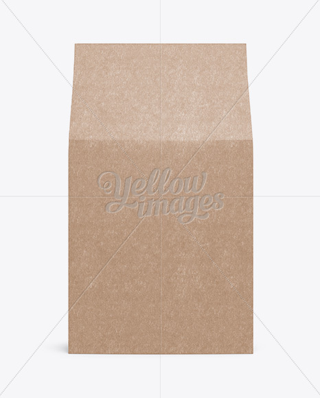 Kraft Paper Box Mockup - Front View