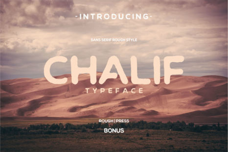 Chalif Typeface + Bonus - Apparel font
