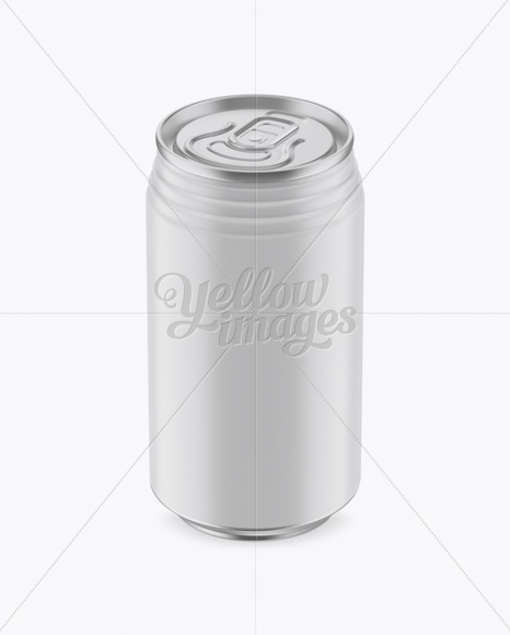330ml Matte Aluminium Can Mockup (High-Angle Shot) 330ml Matte Aluminium Can Mockup (High-Angle Shot)