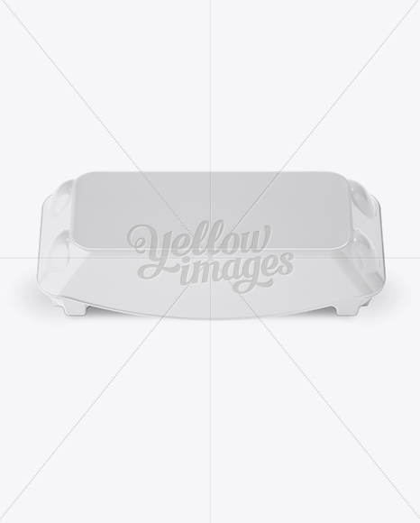 Glossy Egg Container - FrontView (High-Angle Shot) Glossy Egg Container - FrontView (High-Angle Shot)