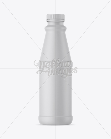 Matte Plastic Bottle Mockup