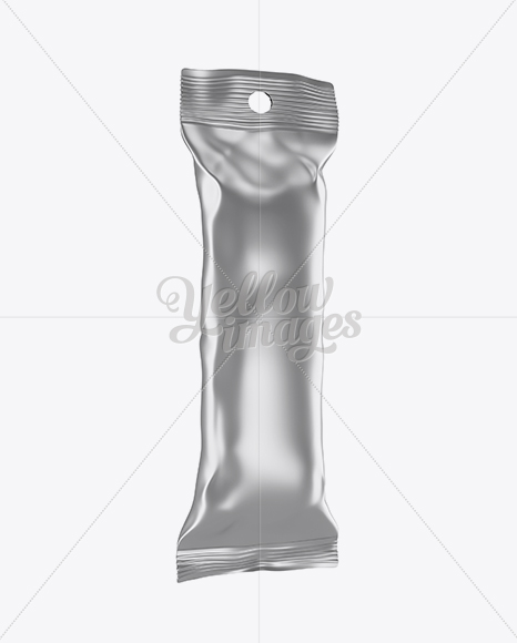 Metallic Snack Bar Mockup - Half Side View Metallic Snack Bar Mockup - Half Side View