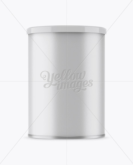 Textured Tin Can Mockup