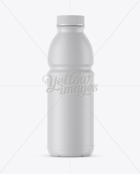 Matte Plastic Bottle Mockup