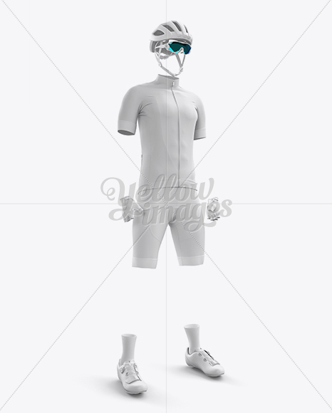 Men’s Full Cycling Kit mockup (Hero Shot) - Free Download Images High