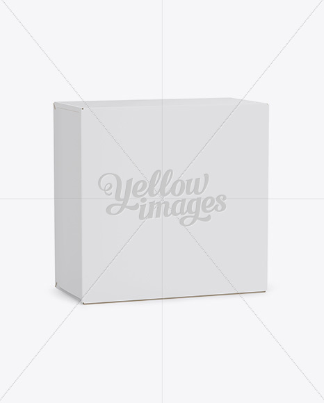 Box Mockup - Half Side View