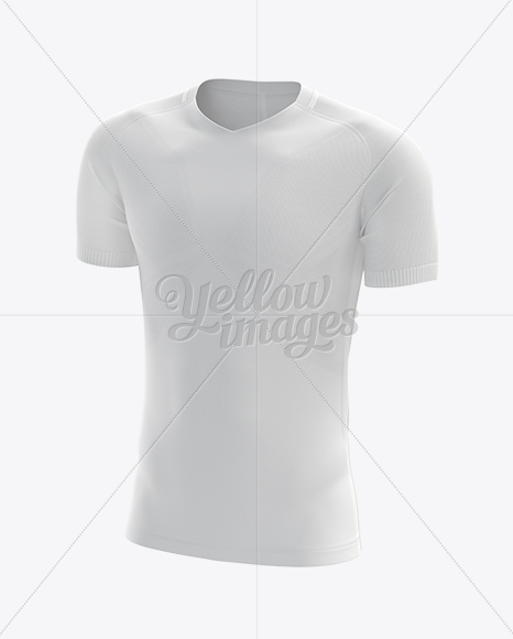 Men’s Soccer Team Jersey mockup (Half Side View)