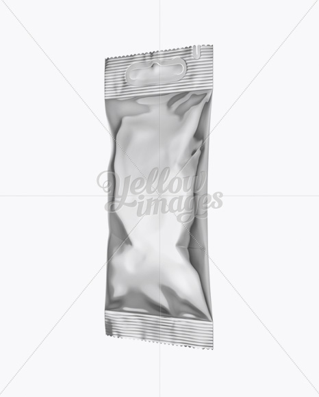 Metallic Snack Package Mockup