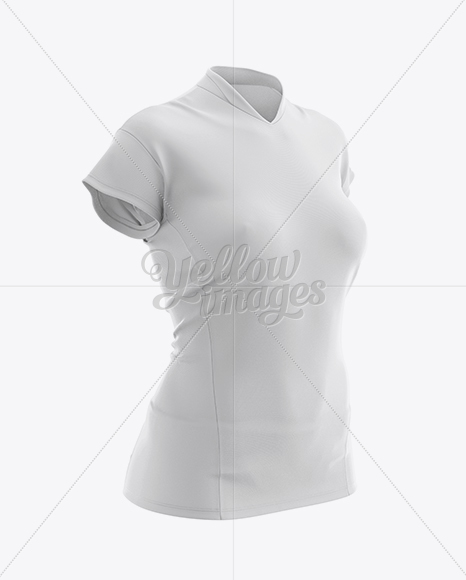 Women’s Volleyball Jersey Mockup - Half Side View