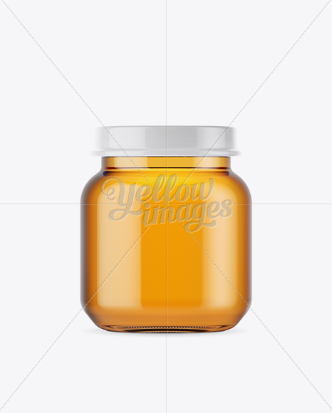 Baby Apple Juice Small Jar Mockup - Front View