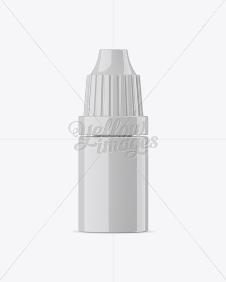 Glossy Plastic Dropper Bottle Mockup