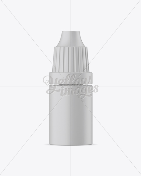 Matte Plastic Dropper Bottle Mockup