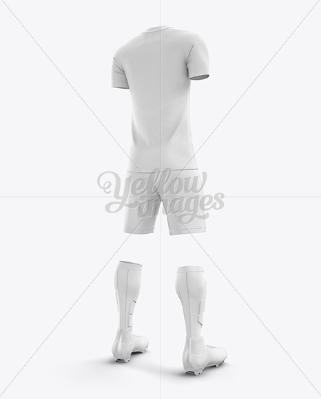 Men’s Full Soccer Team Kit mockup (Hero Back Shot)