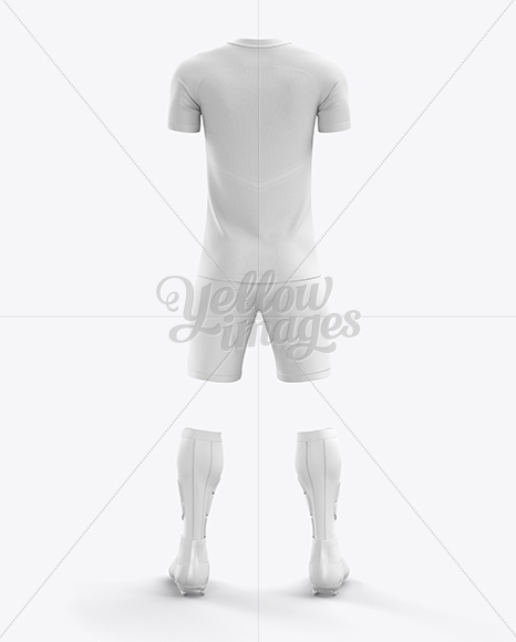 Men’s Full Soccer Team Kit mockup (Back View)