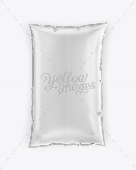 Milk Sachet Mockup - Top View