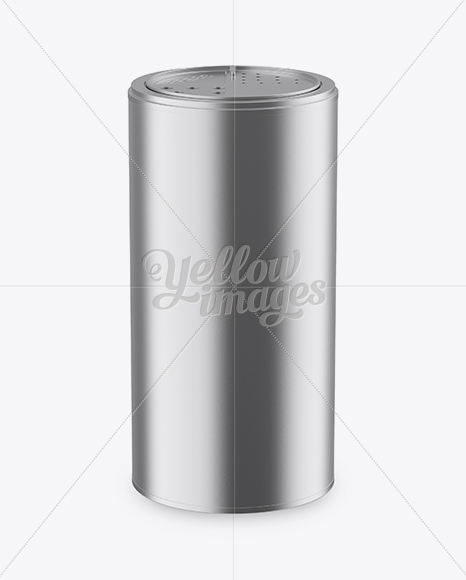 Metallic Spice Jar Mockup (High-Angle Shot)