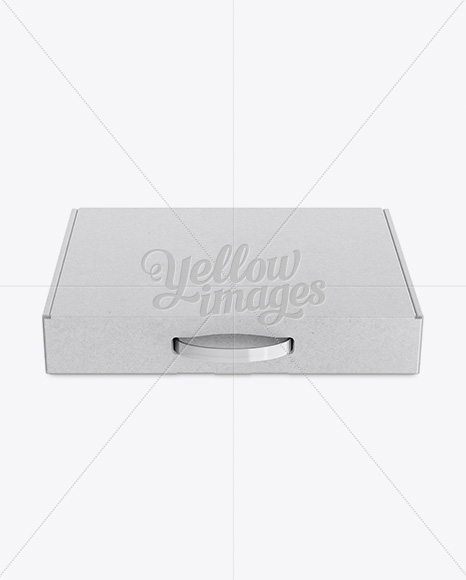 Cardboard Case Mockup - Top View (High-Angle Shot) - Free Download