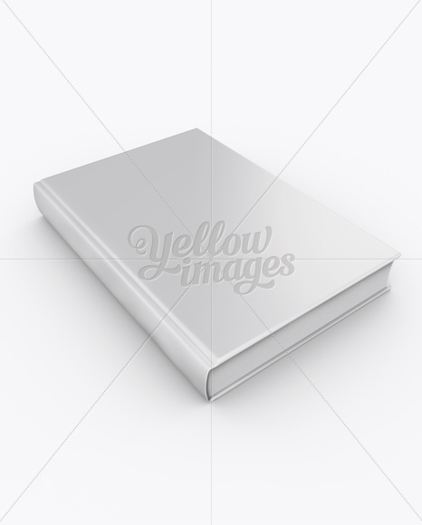 Matte Book Mockup - Half Side View (High-Angle Shot)