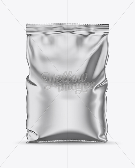 Metallic Bag Mockup - Front View