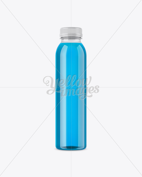 Clear PET Bottle With Soft Drink Mockup