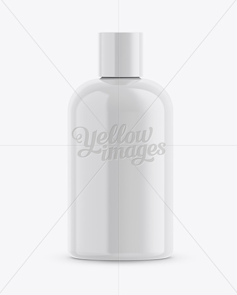 Glossy Plastic Bottle Mockup