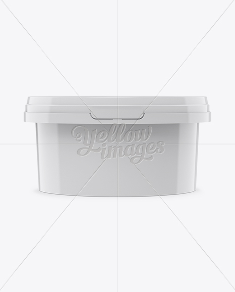 Glossy Plastic Tub Mockup