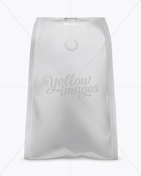 Matte Coffee Bag With Valve Mockup - Hero Shot