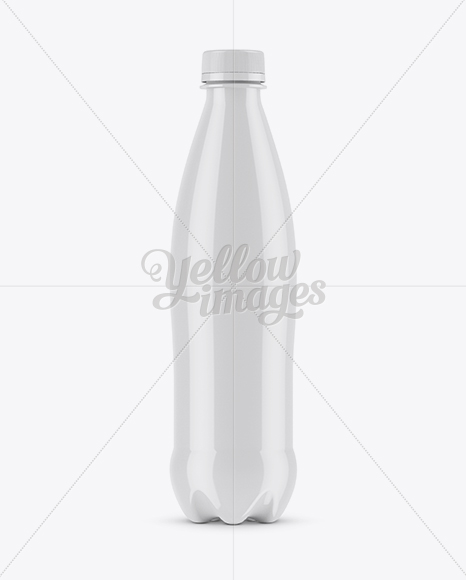 Glossy Plastic Bottle Mockup