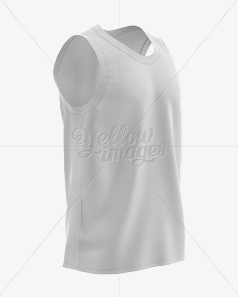 Basketball Jersey Mockup - Half Side View