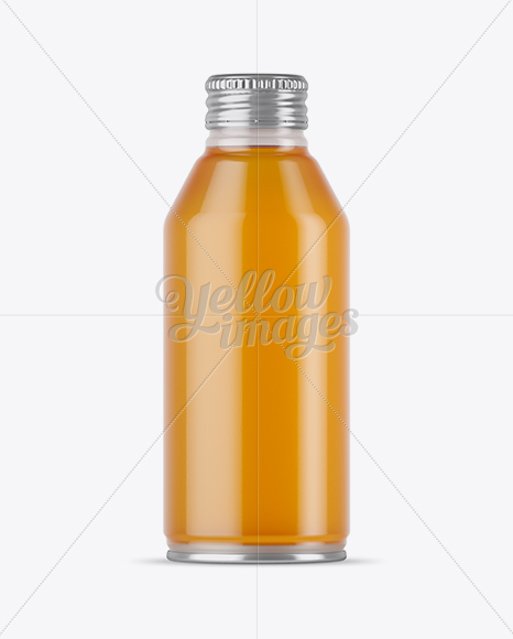 Orange Soft Drink Bottle Mockup