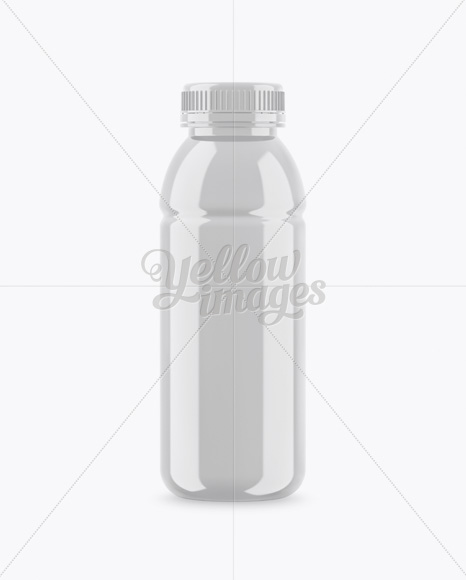 Glossy Plastic Bottle Mockup