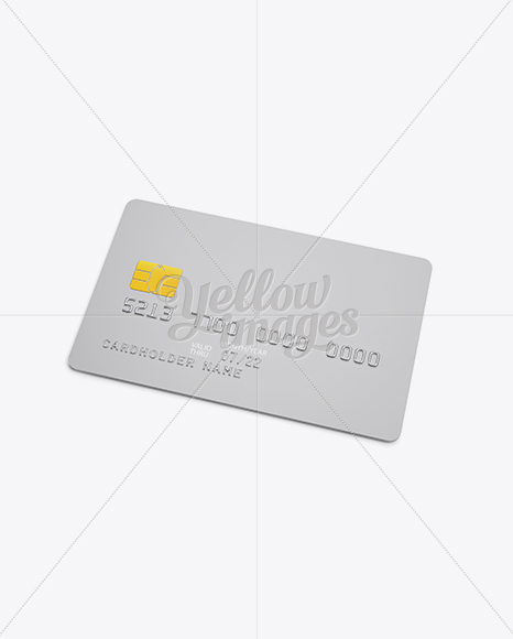 Credit Card Mockup (High-Angle Shot)