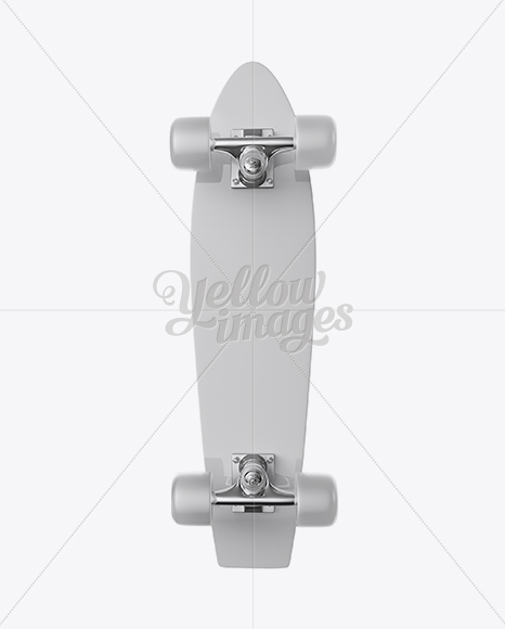 Penny Board Mockup - Back View